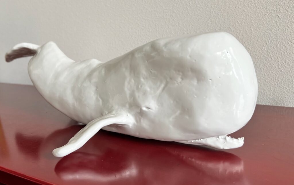 Powder Coated White Whale